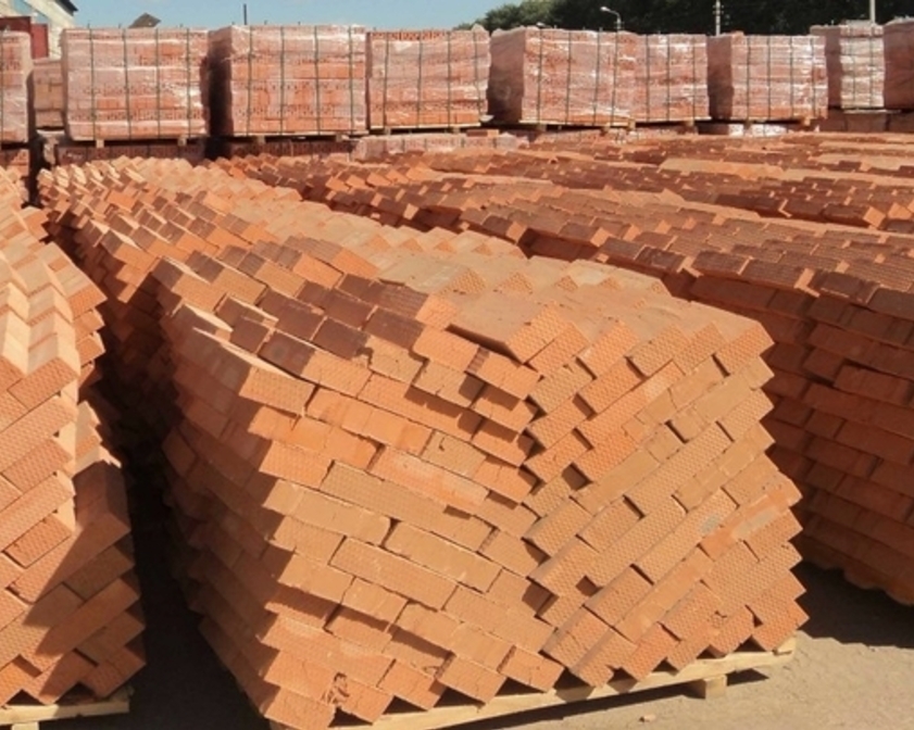 Керамический строительный рядовой кирпич полнотелый