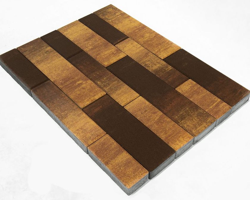 ТРОТУАРНАЯ ПЛИТКА BRAER ДОМИНО COLOR MIX Тип 24 "Сафари»