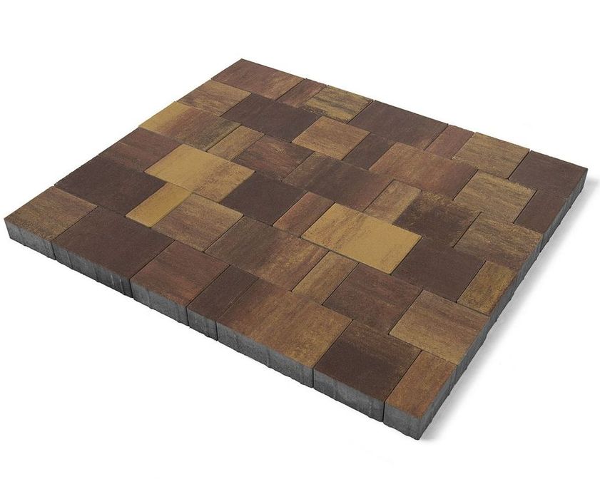 Тротуарная плитка BRAER СТАРЫЙ ГОРОД ЛАНДХАУС COLOR MIX Тип 24«Сафари»