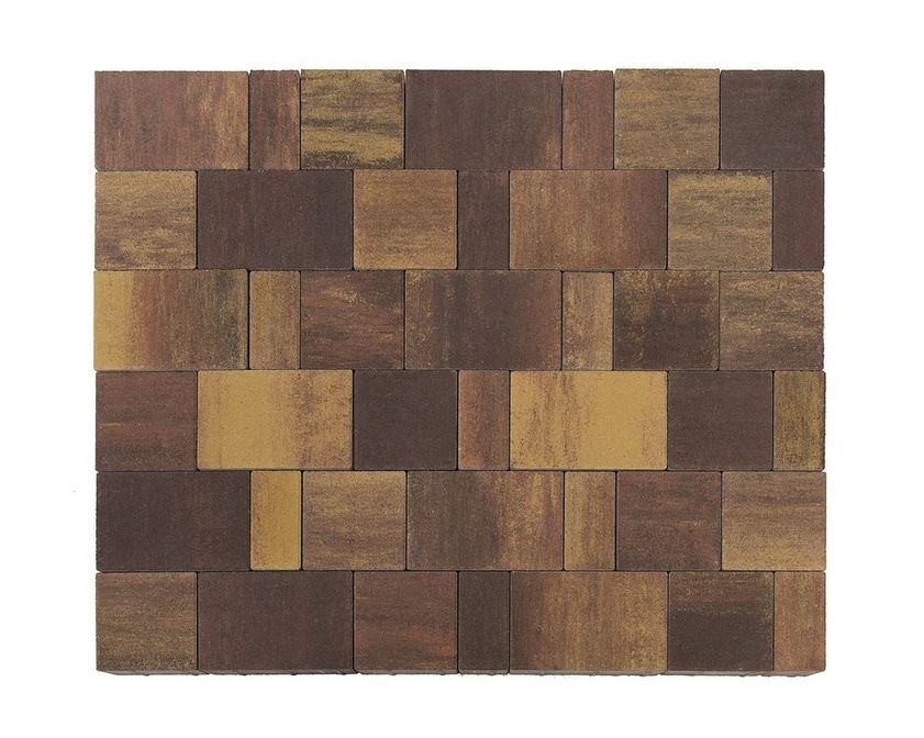 Тротуарная плитка BRAER СТАРЫЙ ГОРОД ЛАНДХАУС COLOR MIX Тип 24«Сафари»