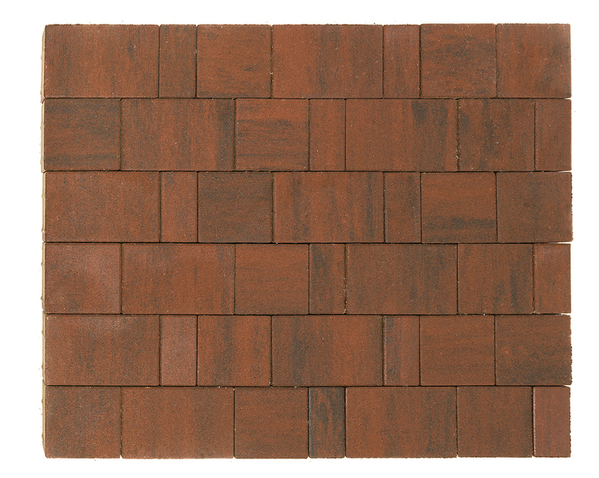 Тротуарная плитка BRAER СТАРЫЙ ГОРОД ЛАНДХАУС COLOR MIX Тип 9 «Закат»