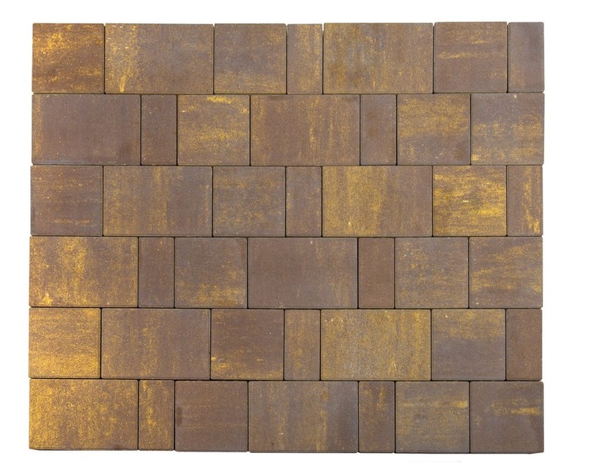 Тротуарная плитка BRAER СТАРЫЙ ГОРОД ЛАНДХАУС COLOR MIX тип 18 «Мускат»