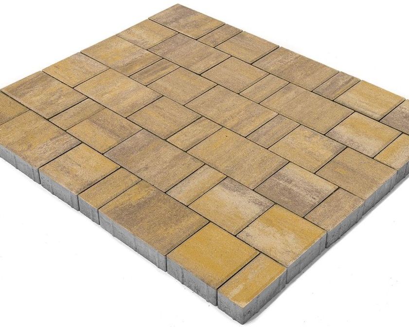 Тротуарная плитка BRAER СТАРЫЙ ГОРОД НОРД COLOR MIX Тип 15 «Степь»