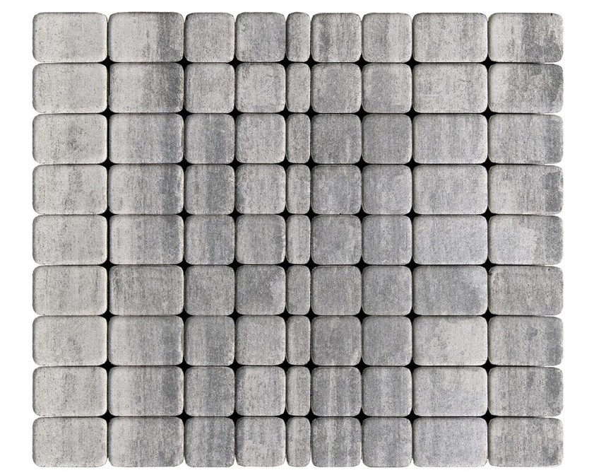 Тротуарная плитка BRAER КЛАССИКО COLOR MIX Тип 7 «Туман»