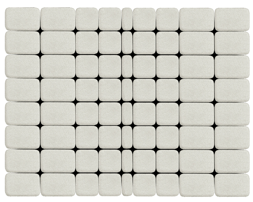 Тротуарная плитка BRAER КЛАССИКО белый