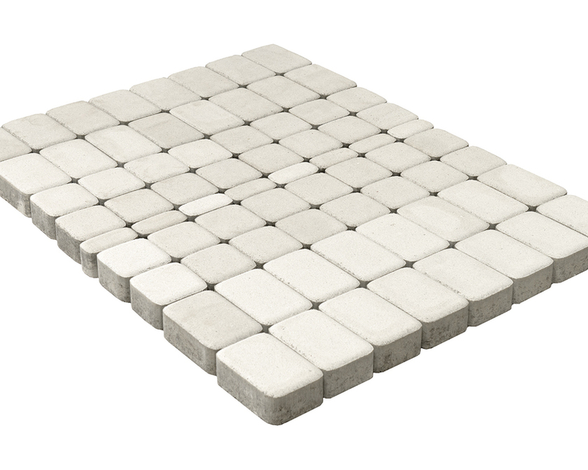 Тротуарная плитка BRAER КЛАССИКО белый