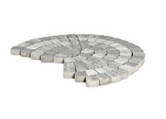 Тротуарная плитка BRAER КЛАССИКО КРУГОВАЯ COLOR MIX Тип 7«Туман»