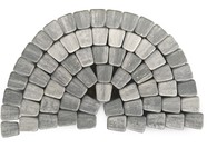 Тротуарная плитка BRAER КЛАССИКО КРУГОВАЯ COLOR MIX Тип 7«Туман»