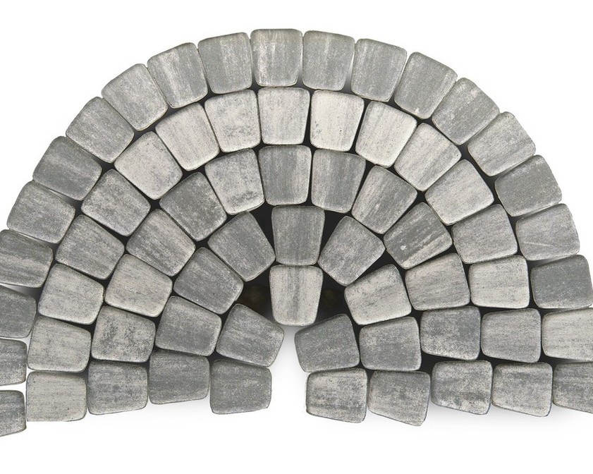 Тротуарная плитка BRAER КЛАССИКО КРУГОВАЯ COLOR MIX Тип 7«Туман»