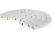 Тротуарная плитка BRAER КЛАССИКО КРУГОВАЯ белый