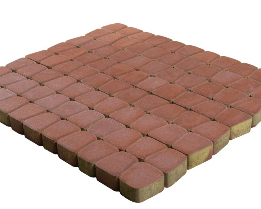 Тротуарная плитка BRAER КЛАССИКО КРУГОВАЯ винный