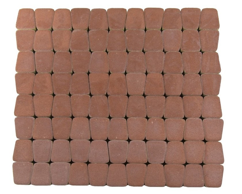 Тротуарная плитка BRAER КЛАССИКО КРУГОВАЯ винный