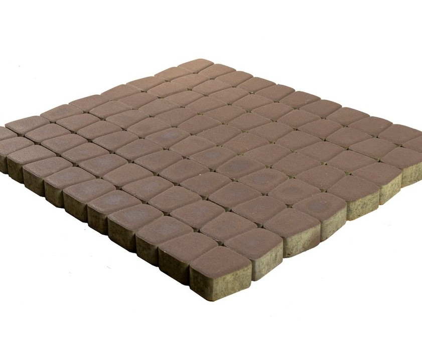 Тротуарная плитка BRAER КЛАССИКО КРУГОВАЯ коричневый