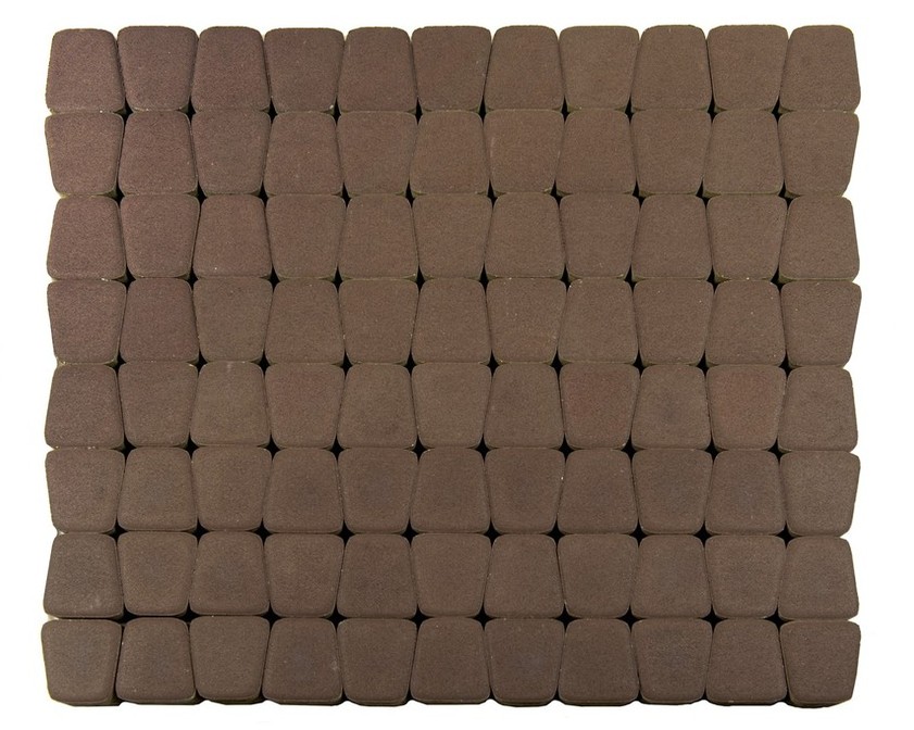 Тротуарная плитка BRAER КЛАССИКО КРУГОВАЯ коричневый