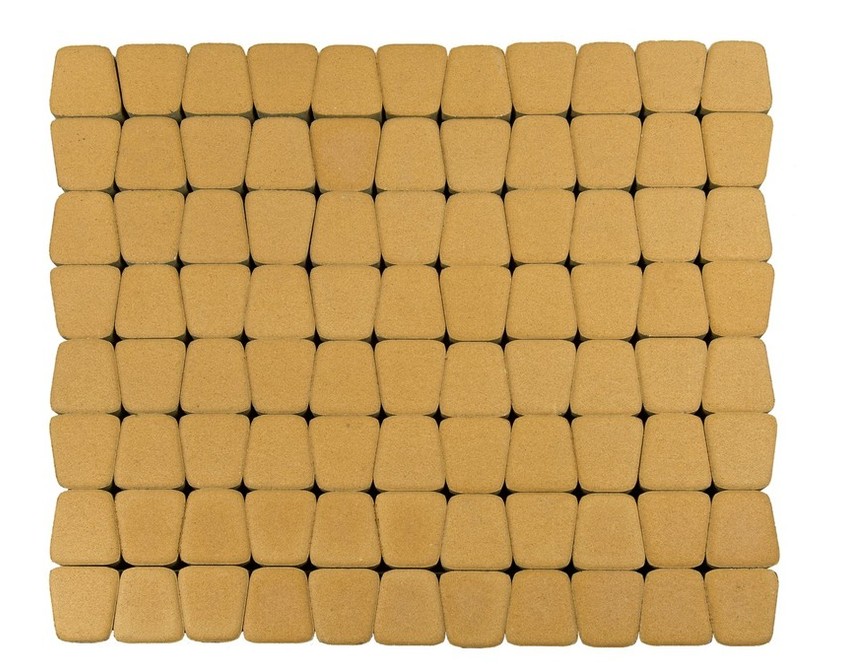 Тротуарная плитка BRAER КЛАССИКО КРУГОВАЯ медовый