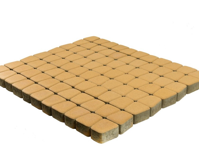Тротуарная плитка BRAER КЛАССИКО КРУГОВАЯ медовый