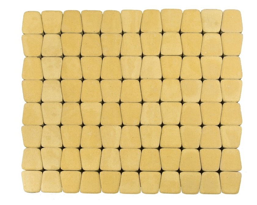 Тротуарная плитка BRAER КЛАССИКО КРУГОВАЯ песочный