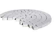 Тротуарная плитка BRAER КЛАССИКО КРУГОВАЯ серебристый