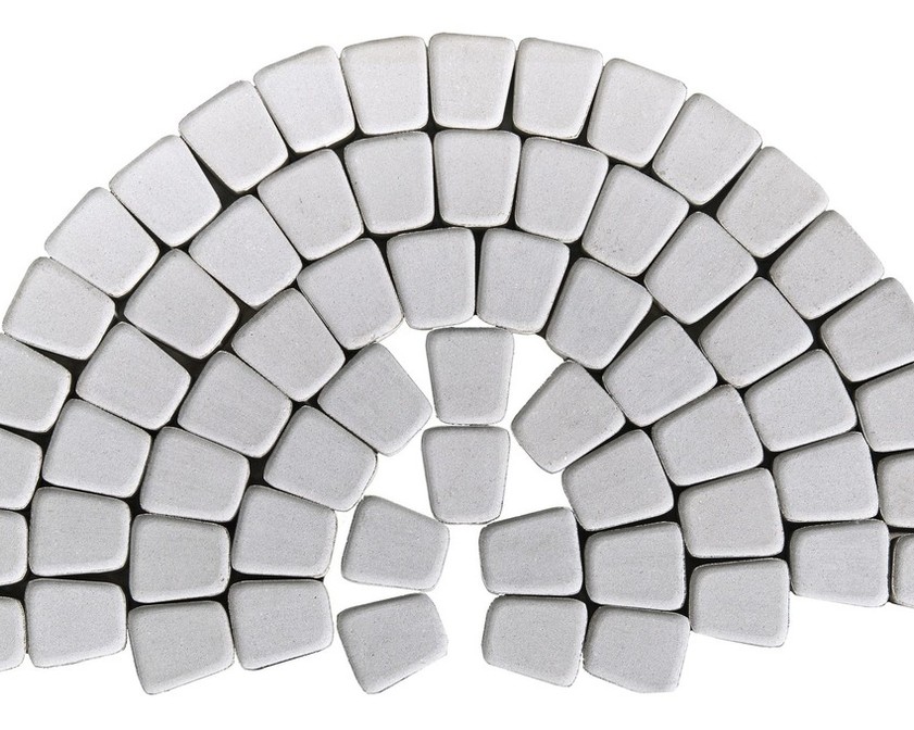 Тротуарная плитка BRAER КЛАССИКО КРУГОВАЯ серебристый