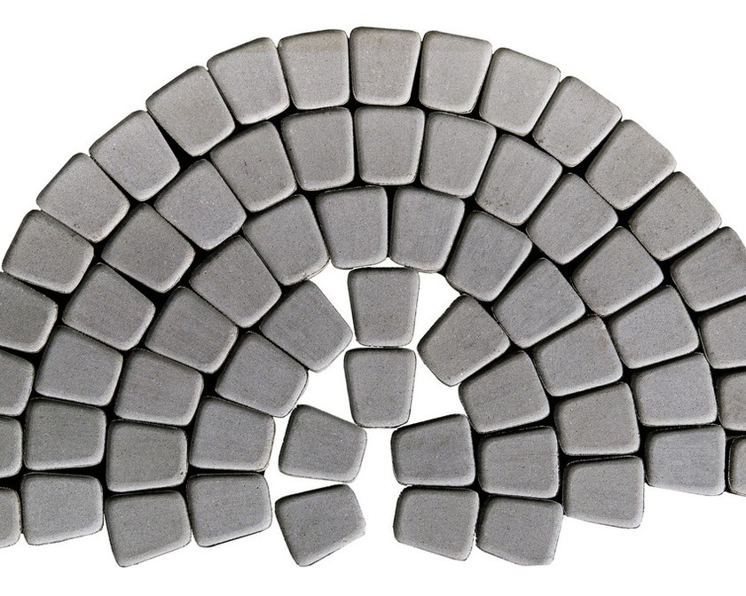 Тротуарная плитка BRAER КЛАССИКО КРУГОВАЯ серый