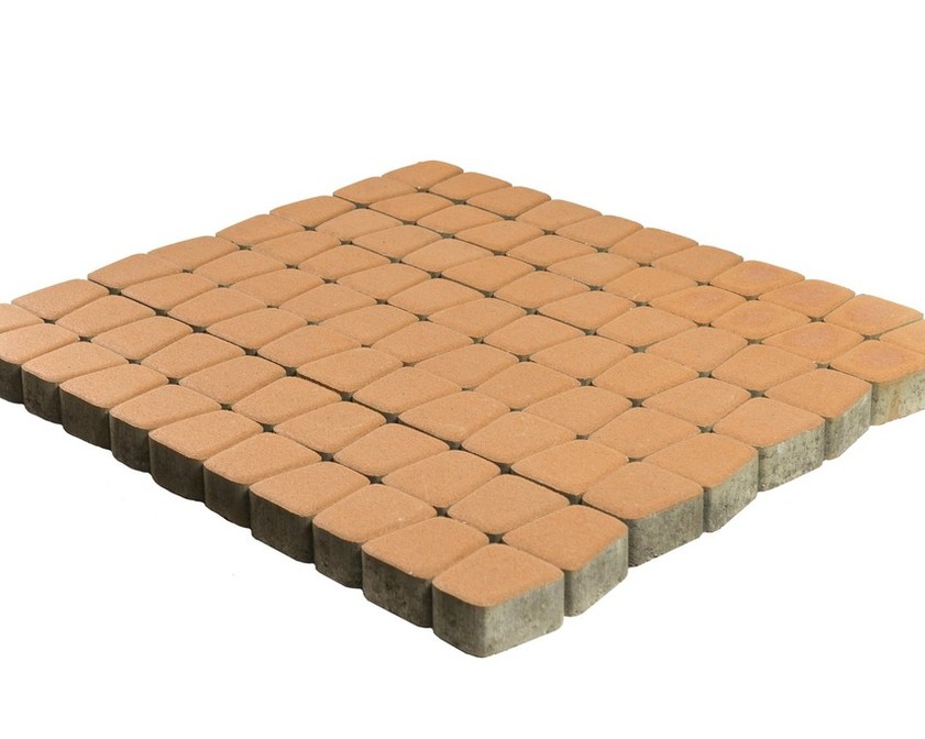 Тротуарная плитка BRAER КЛАССИКО КРУГОВАЯ янтарный