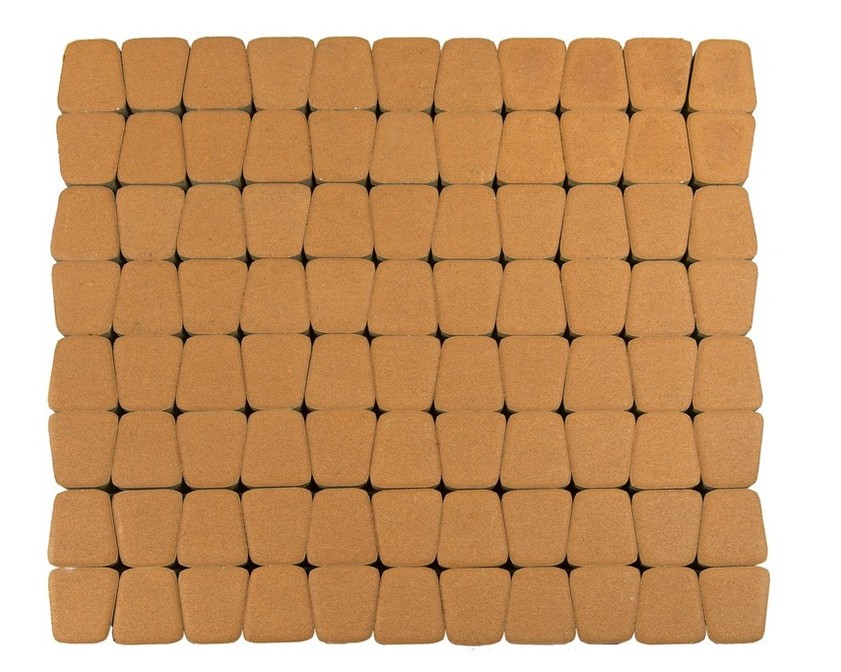 Тротуарная плитка BRAER КЛАССИКО КРУГОВАЯ янтарный