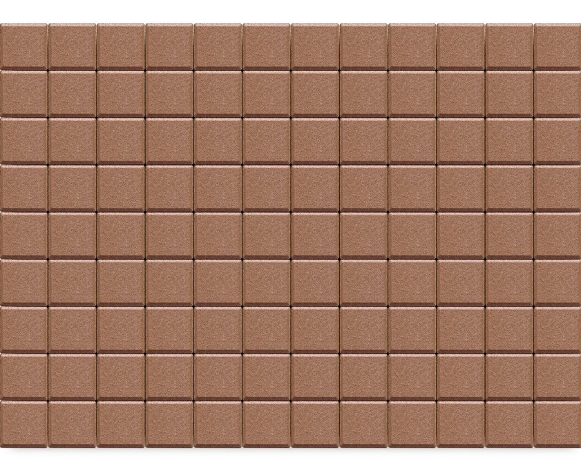 Тротуарная плитка BRAER «Лувр» ТЕРРАКОТОВЫЙ