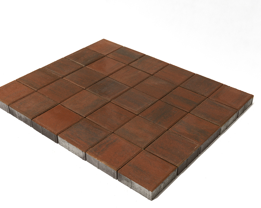 Тротуарная плитка BRAER ЛУВР COLOR MIX Тип 9 «Закат»