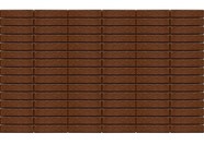 Тротуарная плитка BRAER Прямоугольник коричневый 200х50 мм