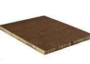 Тротуарная плитка BRAER Прямоугольник коричневый 200х50 мм