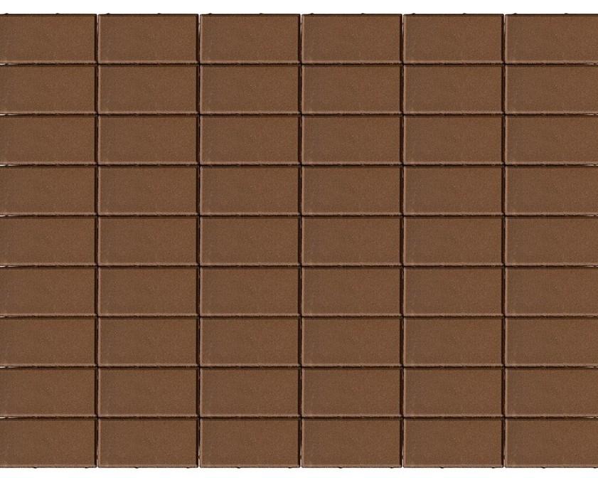 Тротуарная плитка BRAER Прямоугольник коричневый 200х100мм