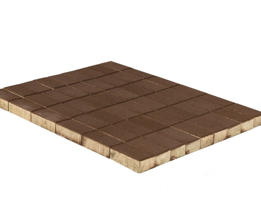 Тротуарная плитка BRAER Прямоугольник коричневый 240х120мм