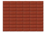 Тротуарная плитка BRAER Прямоугольник красный