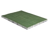 Тротуарная плитка BRAER Прямоугольник зеленый