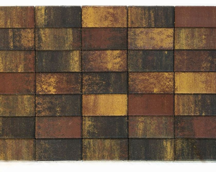 Тротуарная плитка BRAER Прямоугольник Color Mix 3 "Мальва"