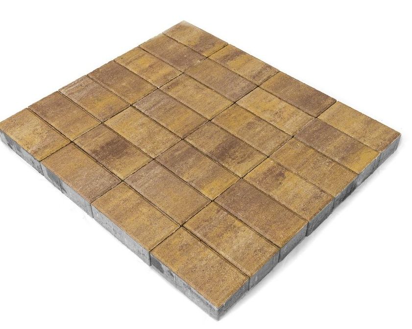 Тротуарная плитка BRAER Прямоугольник Color Mix 15 "Степь"