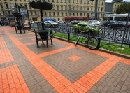 Клинкер тротуарный брусчатка ЛСР (RAUF) красный "Лондон" классик 200х100х50мм