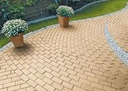 Тротуарная клинкерная брусчатка ЛСР (RAUF) соломенный "Барселона" 200х100х50мм