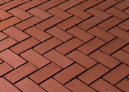 Тротуарная клинкерная брусчатка ЛСР (RAUF) темно-красный "Эдинбург" 200х100х50мм