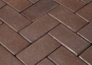 Тротуарная клинкерная брусчатка ЛСР (RAUF) коричневый "Мюнхен" 200х100х50мм