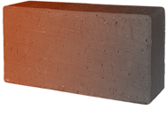 Тротуарная клинкерная брусчатка ЛСР (RAUF) темно-красный "Глазго" флэшинг 200х100х50мм