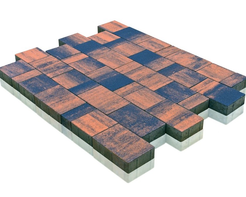 Плитка тротуарная BRAER Старый город норд Color Mix Тип 5 "Техас" 60мм