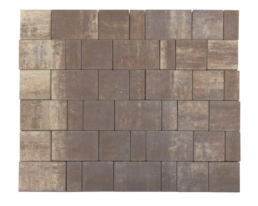 Плитка тротуарная BRAER Старый город ландхаус Color Mix Тип 19 "Эверест"