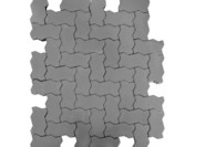 Плитка тротуарная BRAER Волна серый 240х135мм