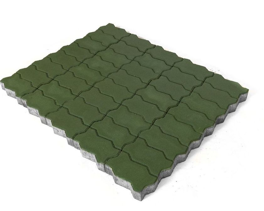Плитка тротуарная BRAER Волна травяной 240х135мм