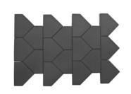 Плитка тротуарная BRAER Тиара серый 