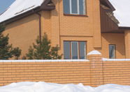 КЕРАМИЧЕСКИЙ ОБЛИЦОВОЧНЫЙ КИРПИЧ ПУСТОТЕЛЫЙ ГОЛИЦЫНСКИЙ КЗ, СОЛОМЕННЫЙ