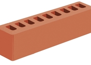 КЕРАМИЧЕСКИЙ ОБЛИЦОВОЧНЫЙ КИРПИЧ ПУСТОТЕЛЫЙ ГОЛИЦЫНСКИЙ КЗ, КРАСНЫЙ