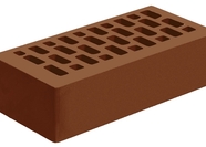 КЕРАМИЧЕСКИЙ ОБЛИЦОВОЧНЫЙ КИРПИЧ ПУСТОТЕЛЫЙ ГОЛИЦЫНСКИЙ КЗ, ТЕМНО-ТЕРРАКОТОВЫЙ