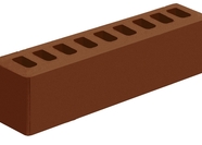 КЕРАМИЧЕСКИЙ ОБЛИЦОВОЧНЫЙ КИРПИЧ ПУСТОТЕЛЫЙ ГОЛИЦЫНСКИЙ КЗ, ТЕМНО-ТЕРРАКОТОВЫЙ